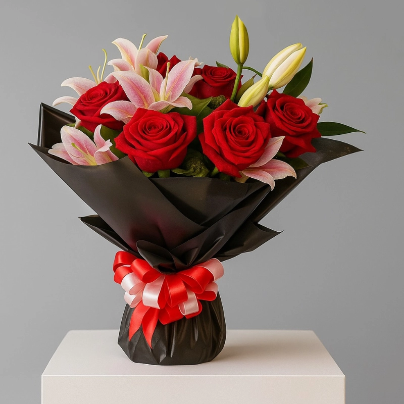 Roselily Flower Bouquet